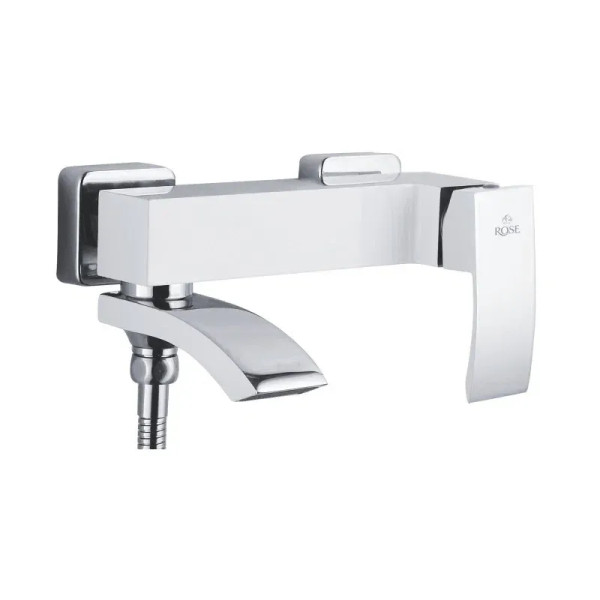 Смеситель для ванны Rose R1552F, белый/хром. Фото 1
