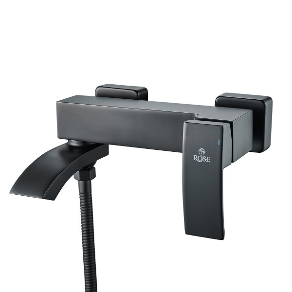 Смеситель для ванны Rose R1552H, черный. Фото 1