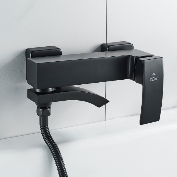 Смеситель для ванны Rose R1552H, черный. Фото 6