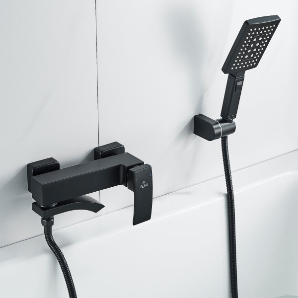 Смеситель для ванны Rose R1552H, черный. Фото 7