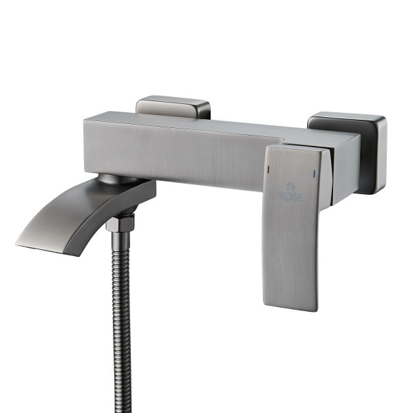 Смеситель для ванны Rose R1552T, пепельный. Фото 1