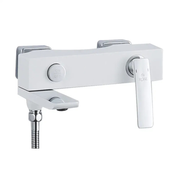 Смеситель для ванны Rose R2702F, белый/хром. Фото 1