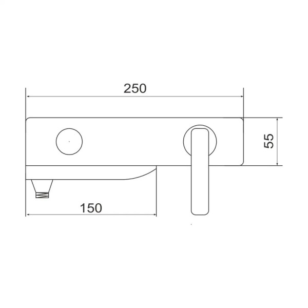 Смеситель для ванны Rose R2702F, белый/хром. Фото 2