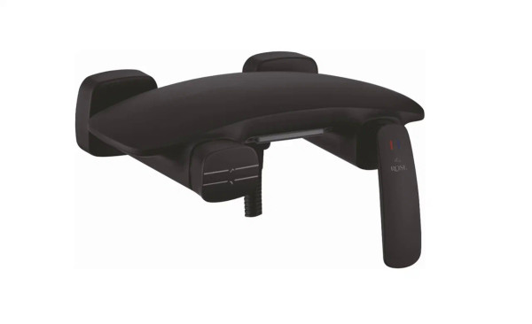 Смеситель для ванны с каскадным изливом Rose R1102H, черный. Фото 1