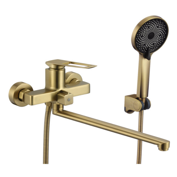 Смеситель для ванны Savol S-009024C, матовое золото. Фото 1