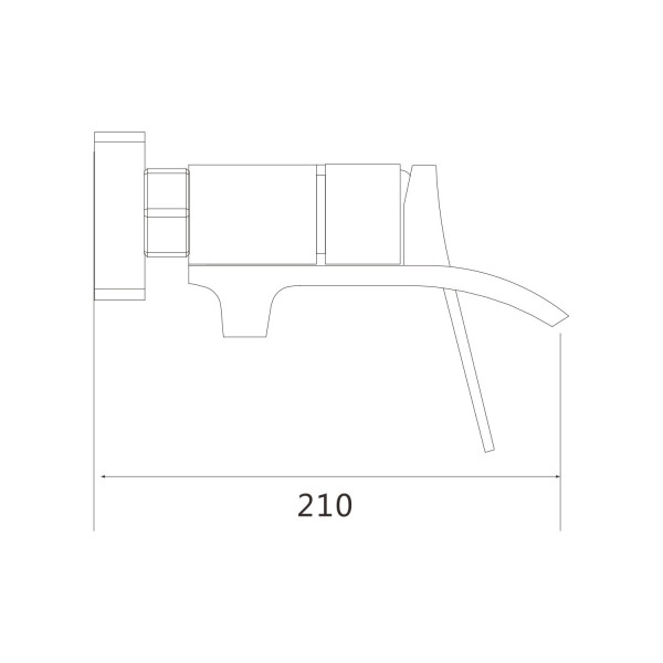 Смеситель для ванны Shevanik S4002, хром. Фото 2