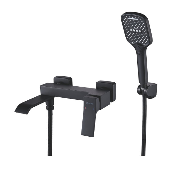 Смеситель для ванны Shevanik S4002H, черный. Фото 1