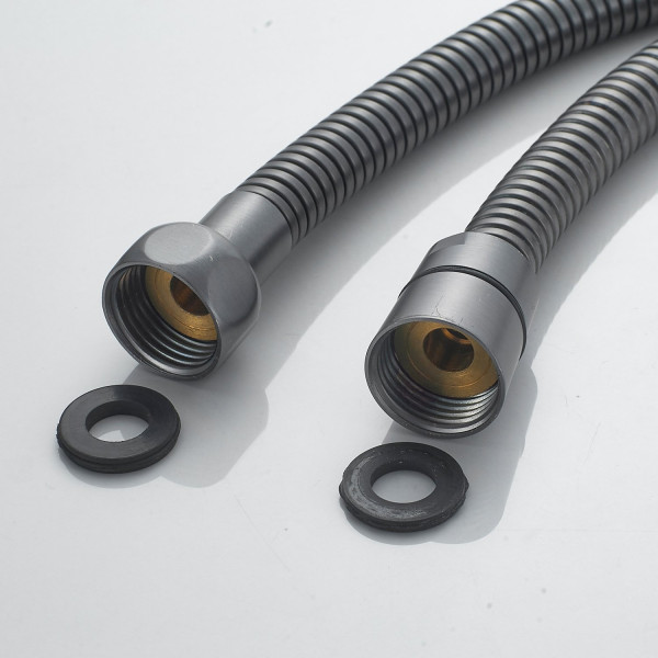 Смеситель для ванны Shevanik S4002T, оружейная сталь. Фото 4