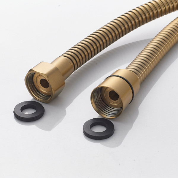 Смеситель для ванны Shevanik S4102G, золотой сатин. Фото 4