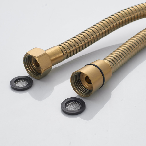 Смеситель для ванны Shevanik S4322G, золотой сатин. Фото 4