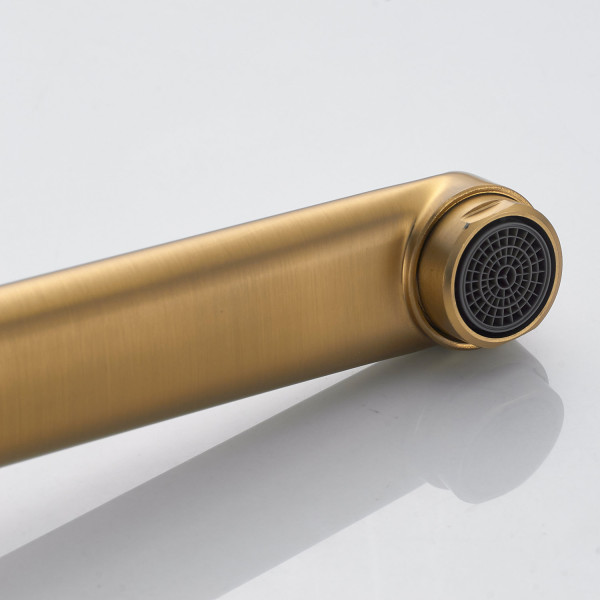 Смеситель для ванны Shevanik S4322G, золотой сатин. Фото 5