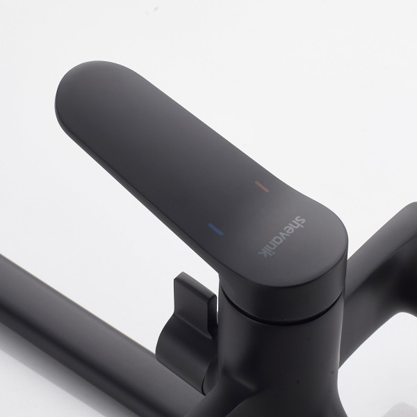 Смеситель для ванны Shevanik S4322H, черный. Фото 4