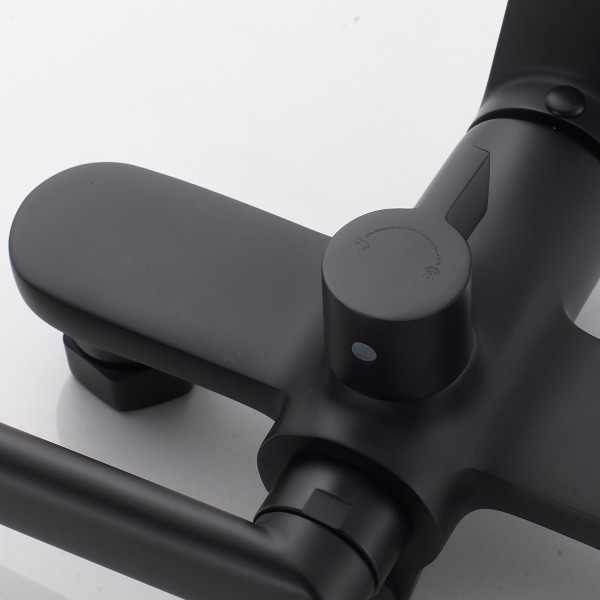 Смеситель для ванны Shevanik S4322H, черный. Фото 5