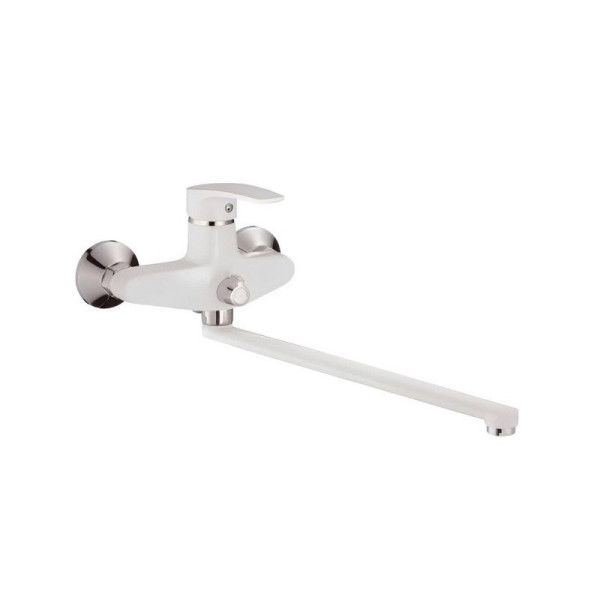 Смеситель для ванны Shevanik S5022F, белый/хром. Фото 1