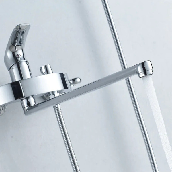 Смеситель для ванны Shevanik S5172, хром. Фото 6