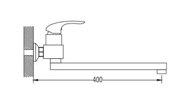 Смеситель для ванны Shevanik S5572, хром. Фото 2