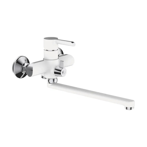 Смеситель для ванны Shevanik S6022F, белый/хром. Фото 1