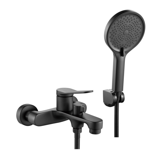 Смеситель для ванны Shevanik S6202H, черный. Фото 1