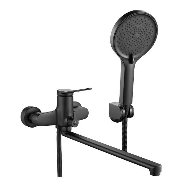 Смеситель для ванны Shevanik S6222H, черный. Фото 1