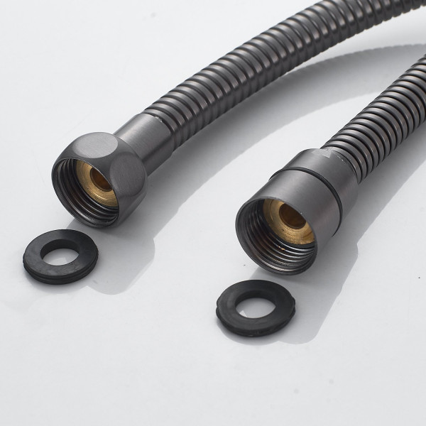 Смеситель для ванны Shevanik S6222T, оружейная сталь. Фото 5