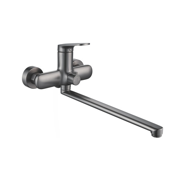 Смеситель для ванны Shevanik S8522T, оружейная сталь. Фото 1