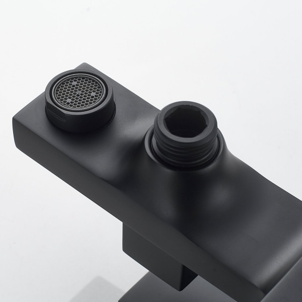 Смеситель для ванны Shevanik S9602H, черный. Фото 4