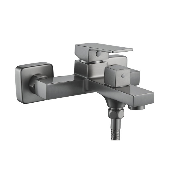 Смеситель для ванны Shevanik S9602T, оружейная сталь. Фото 1