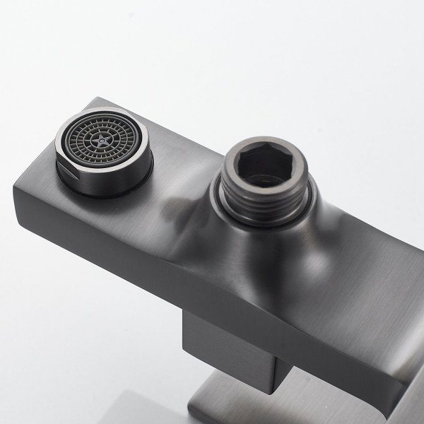 Смеситель для ванны Shevanik S9602T, оружейная сталь. Фото 4