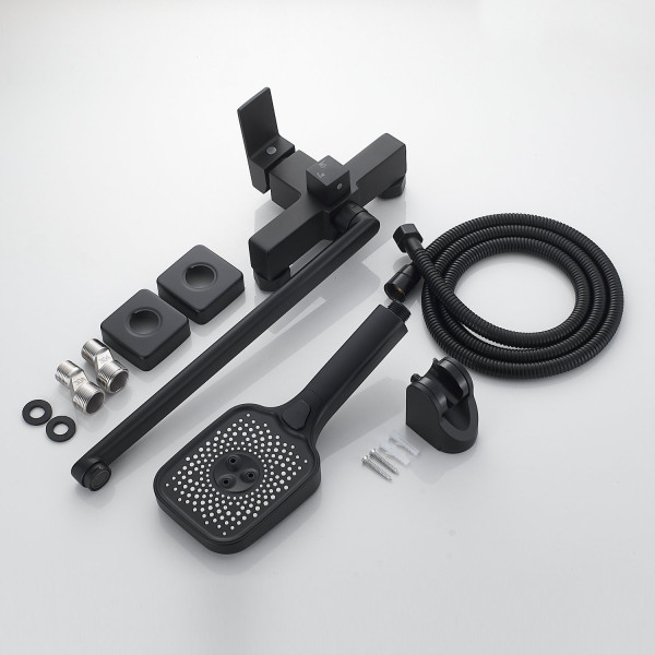 Смеситель для ванны Shevanik S9622H, черный. Фото 2