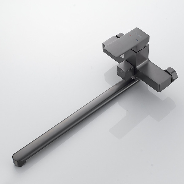 Смеситель для ванны Shevanik S9622T, оружейная сталь. Фото 4