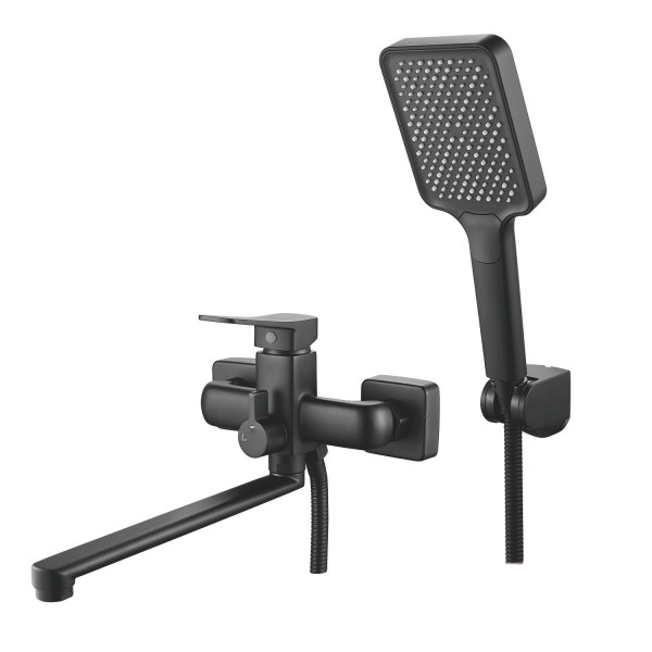 Смеситель для ванны Shevanik S9902H, черный. Фото 1