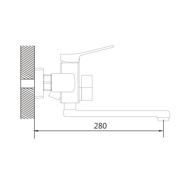 Смеситель для ванны Shevanik S9902H, черный. Фото 2