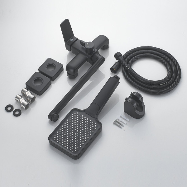 Смеситель для ванны Shevanik S9902H, черный. Фото 3