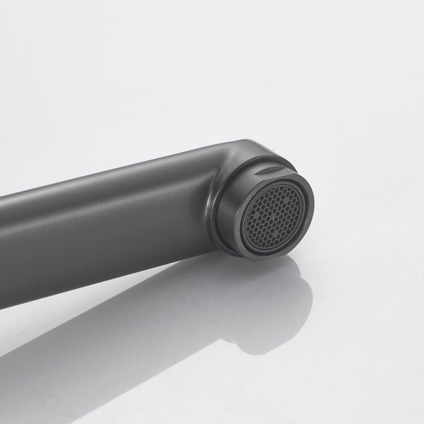 Смеситель для ванны Shevanik S9902T, оружейная сталь. Фото 4