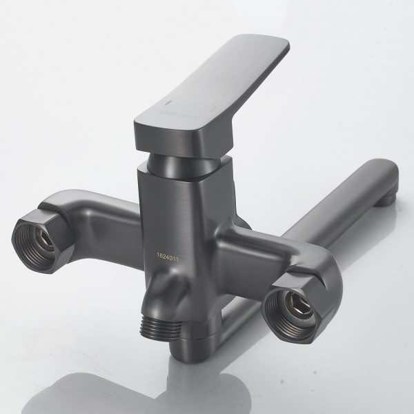 Смеситель для ванны Shevanik S9902T, оружейная сталь. Фото 5