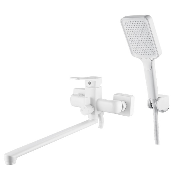 Смеситель для ванны Shevanik S9922C, белый. Фото 1