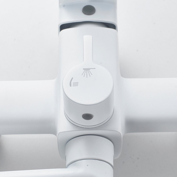 Смеситель для ванны Shevanik S9922C, белый. Фото 5