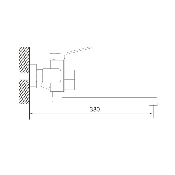Смеситель для ванны Shevanik S9922G, золотой сатин. Фото 2