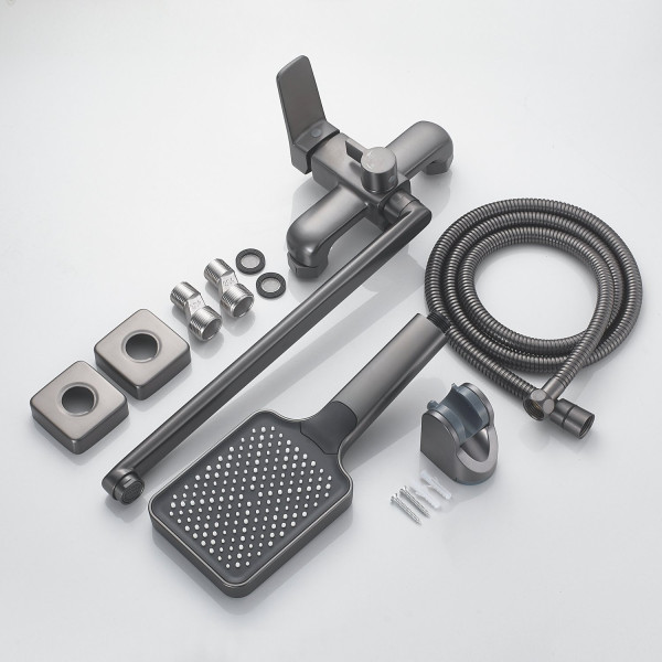 Смеситель для ванны Shevanik S9922T, оружейная сталь. Фото 3