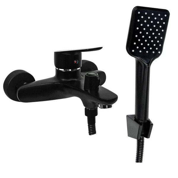 Смеситель для ванны Славен СЛ-ОД-Г3Ч, черный. Фото 1