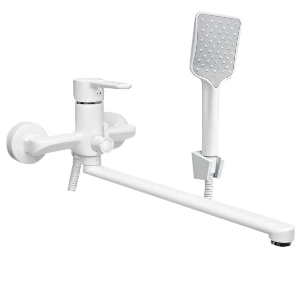 Смеситель для ванны Славен СЛ-ОД-Т3Б, белый. Фото 1