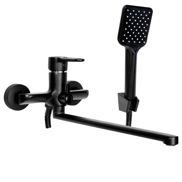 Смеситель для ванны Славен СЛ-ОД-Т3Ч, черный. Фото 1