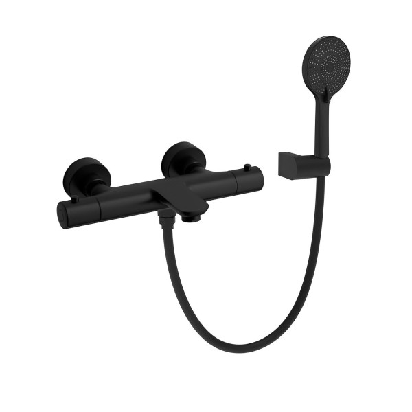 Смеситель для ванны термостатический Raiber RPB-008, черный. Фото 1