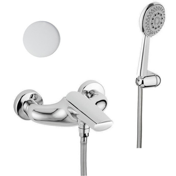 Смеситель для ванны Webert Aria AI850101844, белый. Фото 1