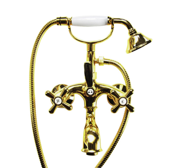 Смеситель для ванны Webert Armony AM720201010, золото. Фото 1