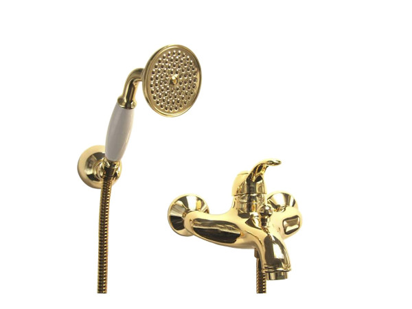 Смеситель для ванны Webert Aurora AU850101010, золото. Фото 1