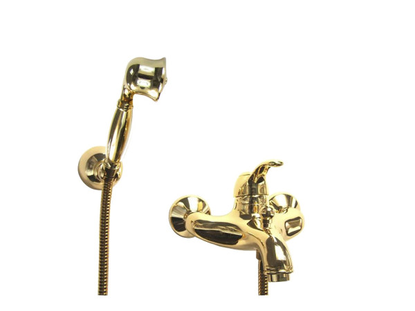 Смеситель для ванны Webert Aurora AU850101010(153), золото. Фото 1