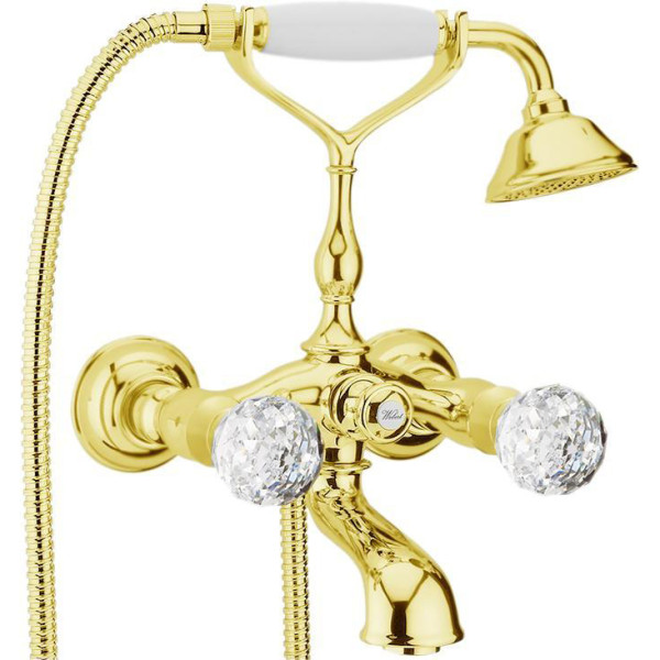 Смеситель для ванны Webert Karenina KA720201010, золото. Фото 1