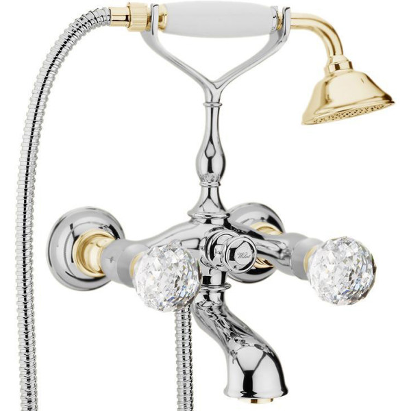 Смеситель для ванны Webert Karenina KA720201017, хром/золото. Фото 1