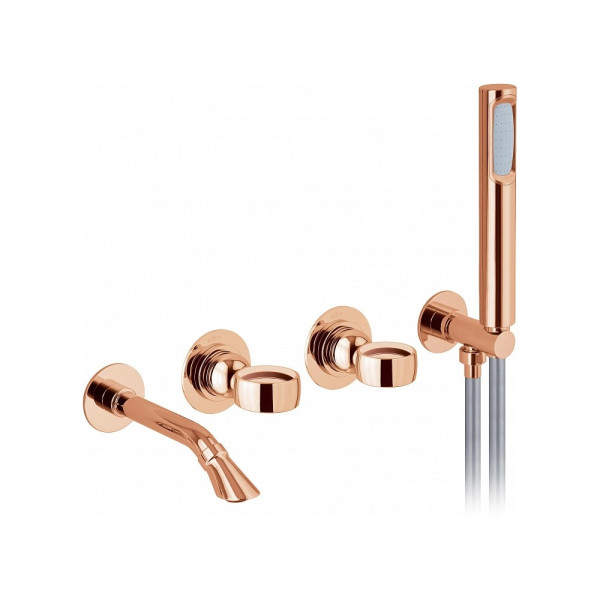 Смеситель для ванны Webert Opera OA860312980, розовое золото. Фото 1
